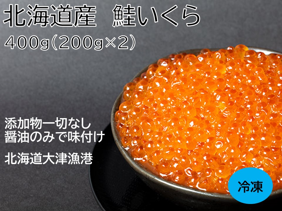 北海道産 いくら400ｇ（200g×２） 国産イクラ 小分け 鮭いくら