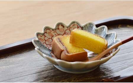 A30-442 有田焼 文青 菊形小皿 3個セット まるぶん