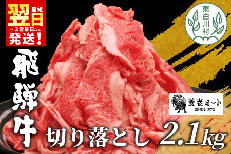 【最短翌日発送】 飛騨牛 切り落とし 2.1kg (700g×3P) 牛肉 和牛 黒毛和牛 牛 訳あり 冷凍 大容量 たっぷり 養老ミート