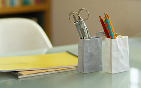 【瀬戸焼】ニュークリンクルスーパーバッグ#4 花器 グレー 【セラミック・ジャパン】 / 花瓶 インテリア ギフト プレゼント / 瀬戸市[BBBC018]