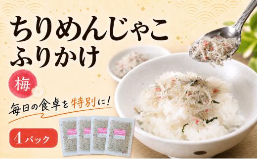 ちりめんじゃこ ふりかけ 梅 計400g 100g×4パック 南知多篠島産 大一商店 愛知県 南知多町