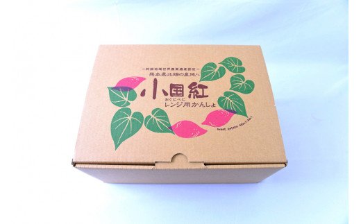 【先行予約】令和6年収穫・レンジ用甘藷「小国紅」3kg（2本入×8袋）