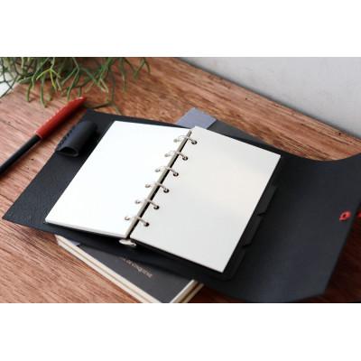 ふるさと納税 高槻市 【KAKURA】紐巻きmini6穴システム手帳 urushiレッド |  | 02