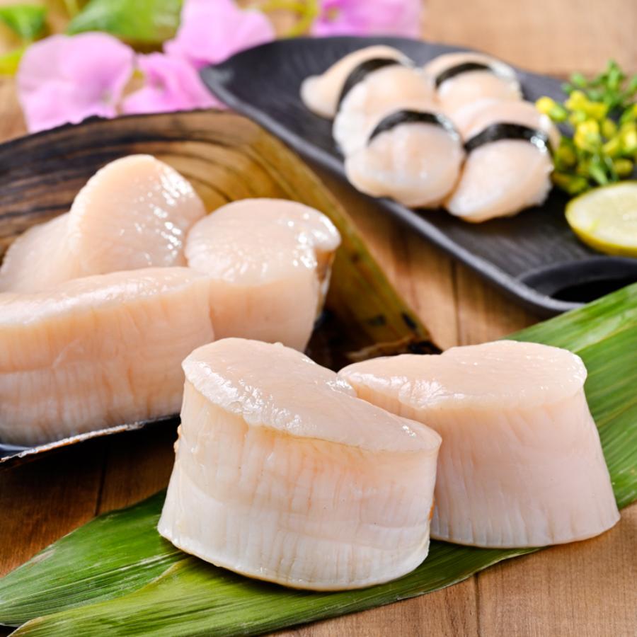 ＜岬水産＞「平貝」むき身（２個）＆ヒモ小柱200gx2袋
