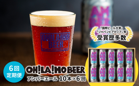 【6回定期便】クラフトビール「アンバーエール」10本｜オラホビール 地ビール※インターナショナル・ビアカップ2020銀賞受賞