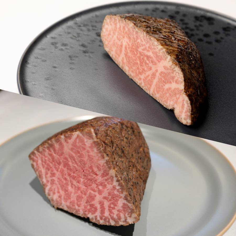 ＜踊るローストビーフ　ともや＞京都府産「黒毛和牛」ローストビーフ2種セット（和だし・イチボ）各350g（計700g）