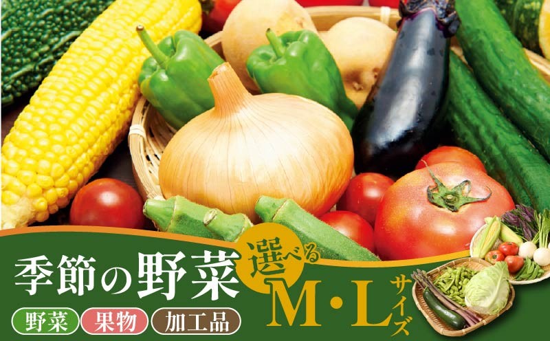 
                  野菜 おすすめセット 選べる 容量 8～12種 10～15種 Ｍ Ｌ 詰め合わせ 加工品 常備菜 アスパラガス かぶ レタス 山菜 トマト きゅうり 枝豆 トウモロコシ なす オクラ かぼちゃ ばれいしょ たまねぎ 里芋 さつまいも 長芋 ごぼう ねぎ ブロッコリー 柿 アスパラ菜 プチベール ケール にんじん えのき 干柿 新潟 新発田 季節 旬 seida029P
                