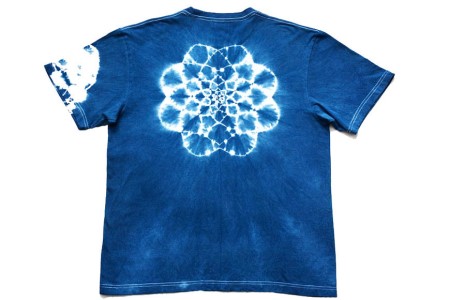 Tシャツ ASCENSION  藍染め タイダイ TシャツF 1枚 L