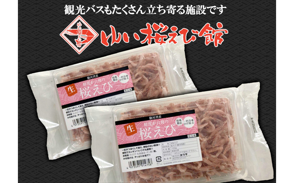 静岡の海鮮・海産物(魚介類)　駿河湾の海の幸　生桜えび×2　セット 【配送不可：離島】