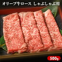 【ふるさと納税】オリーブ牛ロース　しゃぶしゃぶ用　500g　お肉・牛肉・ロース・オリーブ牛ロース・しゃぶしゃぶ用