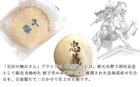 新居浜市地域共有ブランド商品『皇居の楠公さん』「忠臣最中」と瀬戸の源氏巻セット 菓舗蛭子堂
