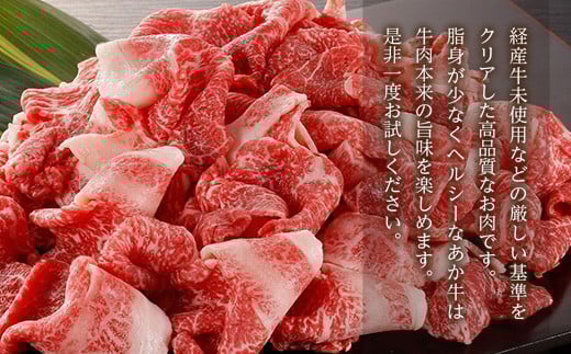 熊本県産 GI認証取得 くまもとあか牛 切り落とし 合計約1kg(約500g×2P)