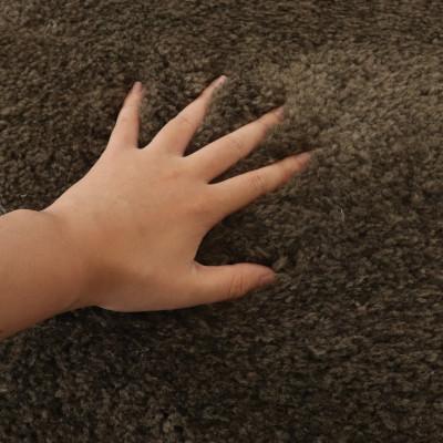 ふるさと納税 泉大津市 ムートン調ナイロンラグ【NY-7000】200×200　ブラウン |  | 01