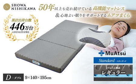 【マットレス＆まくらセット】昭和西川 ムアツ スタンダード レギュラー ダブル MP2100 | マットレス