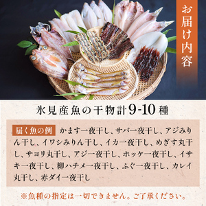 厳選！半七のおまかせ干物 詰め合わせセット（9-10種） 富山県 氷見市 干物 おかず 魚 一品