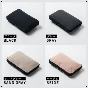 トラベル圧縮ポーチ SSサイズ ブラック｜ポーチ