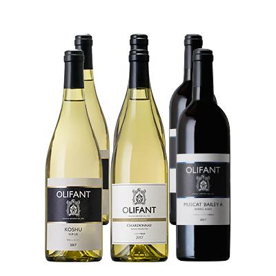 ふるさと納税 西桂町 笹一酒造OLIFANT【赤・白】750ml×6本