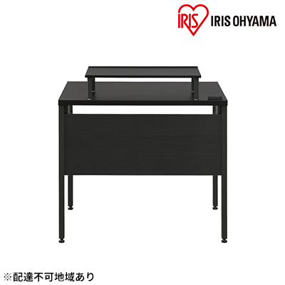 ケーブル収納デスク モニター台付 CSD-800M ブラック/ブラック アイリスオーヤマ 雑貨 日用品 インテリア 