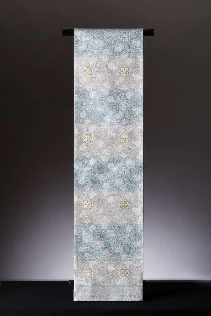  SG‐08　御山杉染め　袋帯　葡萄唐草二釜文　「お仕立（帯芯付き）」_イメージ2