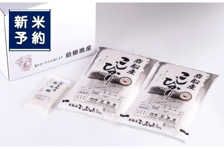 【新米受付・令和8年産米】 新潟県村上市岩船産コシヒカリ10kg（5kg×2袋）＆新之助300g NB4028 食味鑑定士謹製