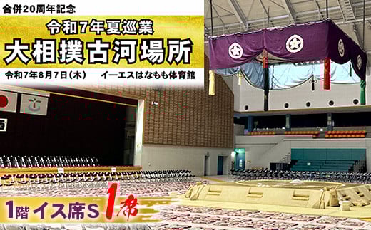 
            令和7年夏巡業 大相撲古河場所 1階イス席S 1席 8/7開催 ※2025年6月下旬頃までに発送いたします | 相撲 地方巡業 観戦 椅子 いす すもう スモウ 茨城県 古河市 _DP82
          