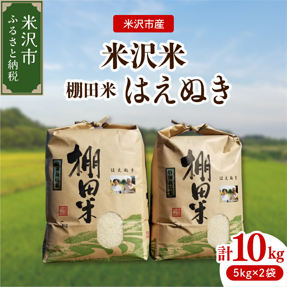 【ふるさと納税】【 令和7年産 】 米沢米 棚田米 はえぬき 10kg ( 5kg × 2袋 ) 特別栽培米 2025年産 産地直送 農家直送 米沢産 精米 米 お米 白米 ブランド米 贈答 ギフト 山形県 米沢市