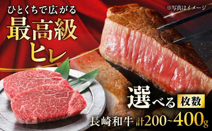 
                  ヒレステーキ〈選べる枚数〉ヒレステーキ 長崎和牛 約100g ×選べる枚数  / 大村市 / まるしん商会 [ACCD051] ヒレステーキ ひれ ヒレ ヒレステーキ
                