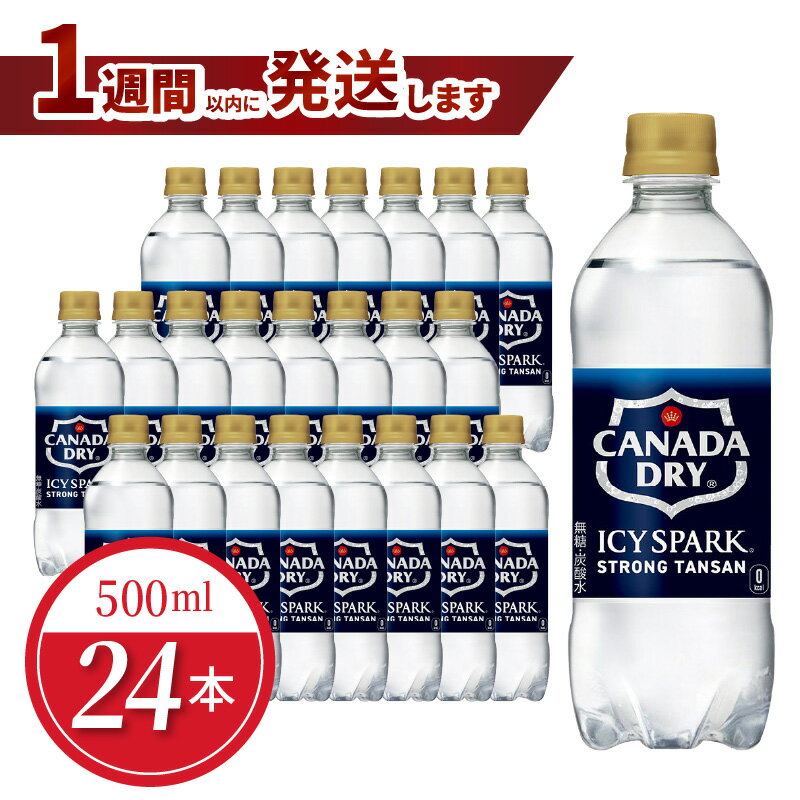 【ふるさと納税】アイシー・スパーク フロム カナダドライ PET 500ml（24本入）