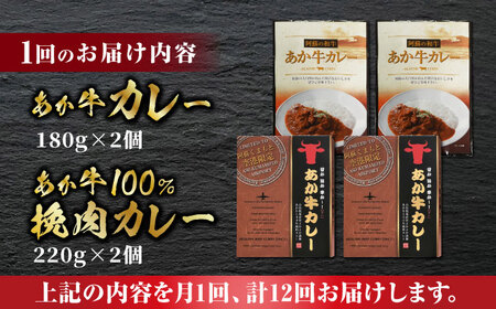 【数量限定】【全12回定期便】あか牛 カレー 詰め合わせ セット【有限会社 三協畜産】  国産 カレー 詰め合わせ セット [ZEB095]