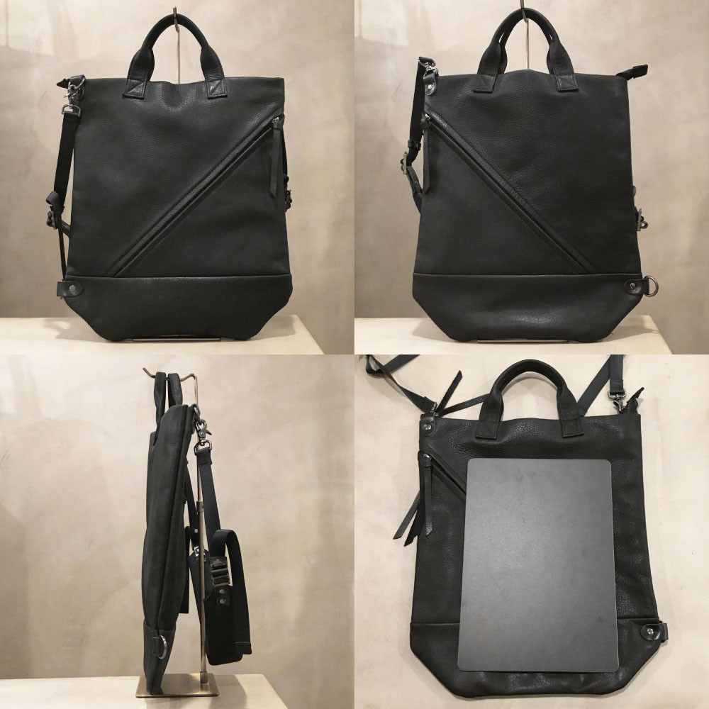 【-Less】RAMUDA　ショルダー＆ボディ　マルチwayバッグ 　LMSB-0211（ブラック）