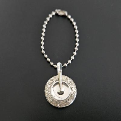 ふるさと納税 大網白里市 銀製手彫り彫金入りポイントアームカップ型アクセサリー1個 |  | 02