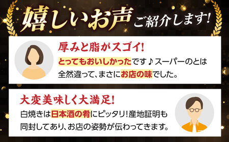 国産活うなぎ2尾（白焼） 滋賀県長浜市/株式会社魚三[AQDF011]