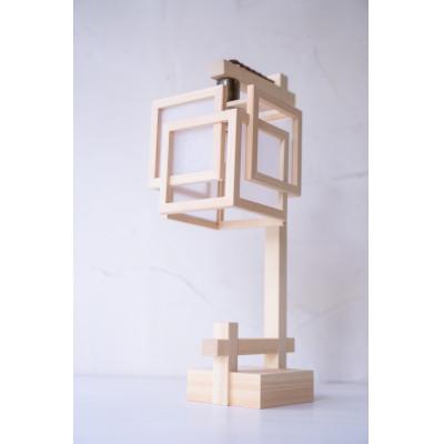 ふるさと納税 中野区 【国産檜】スタンドライト『旬ミニ shun-mini』 白×白　A550-A |  | 02