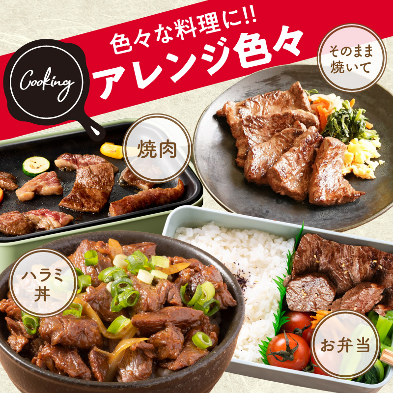 【お弁当サイズ】牛ハラミ ひと口ステーキ 800g【氷温熟成×旨味付け 小分け 400g×2P 味付き 訳あり 不揃い バラ凍結】 mrz0370