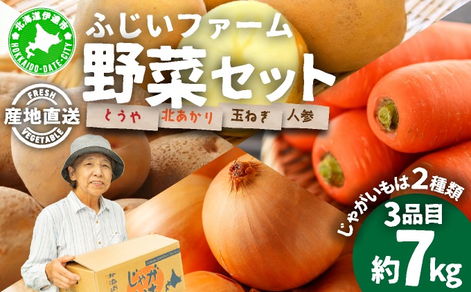 北海道産 カレー 野菜 セット じゃがいも とうや 北あかり 玉ねぎ 人参 ジャガイモ 馬鈴薯 ポテト 玉葱 タマネギ ニンジン 先行受付 産地直送 野菜 農作物 ふじいファーム  送料無料