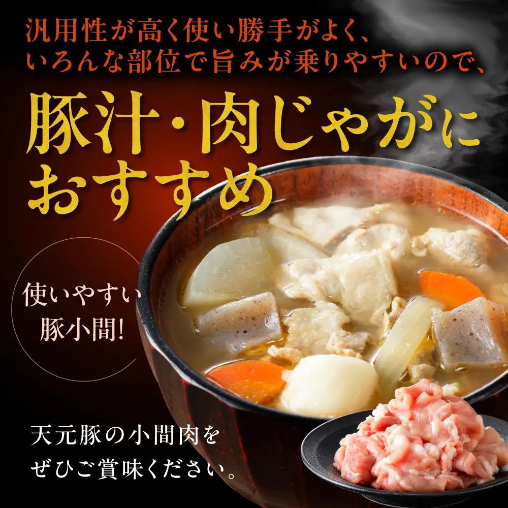 豚肉 小間切れ 400g 天元豚 こま切れ