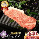 【ふるさと納税】【6回定期便】長崎和牛 サーロインステーキ 約320g×2枚 / 牛肉 サーロインステーキ さーろいんすてーき サーロイン さーろいん ステーキ すてーき 小分け 牛肉定期便 / 大村市 / おおむら夢ファームシュシュ[ACAA251]