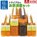 【ふるさと納税】お茶【定期便】トライアルのお茶満載セット（緑茶2L×6本・烏龍茶2L×6本・緑茶500ml×24本）を2か月に1回、合計3回お届け 飲料 ソフトドリンク 常温 備蓄 保存 福岡県 食品