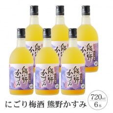 【2024年11月中旬発送】【新宮市】にごり梅酒 熊野かすみ 6本セット