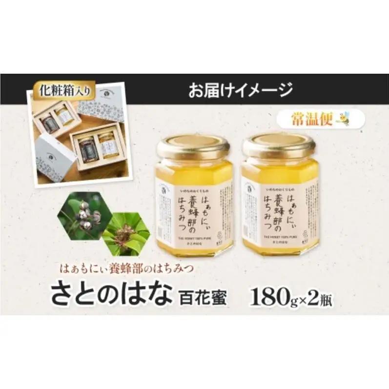 はぁもにぃ 養蜂部のはちみつ さとのはな 180g×2個 蜂蜜 ハチミツ 完熟 生はちみつ 非加熱 千葉県産 里山 花の蜜 百花蜜 ギフト 送料無料 千葉県 千葉市