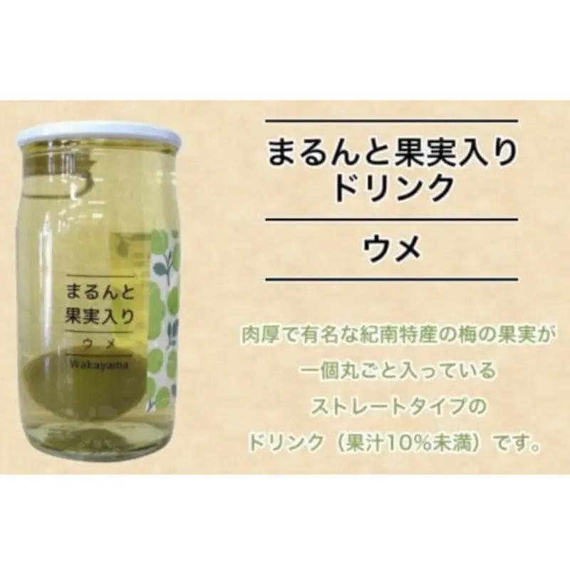 まるんと果実入りドリンク４種10本セット / 田辺市 ドリンク ジュース 果実ドリンク 梅ドリンク きんかんドリンク アセロラドリンク ブルーベリードリンク 梅 きんかん アセロラ ブルーベリー 和歌