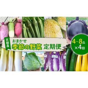 【毎月定期便】季節のおまかせ野菜セット 4～8種詰め合わせ 計2kg～3kg全4回【4069423】