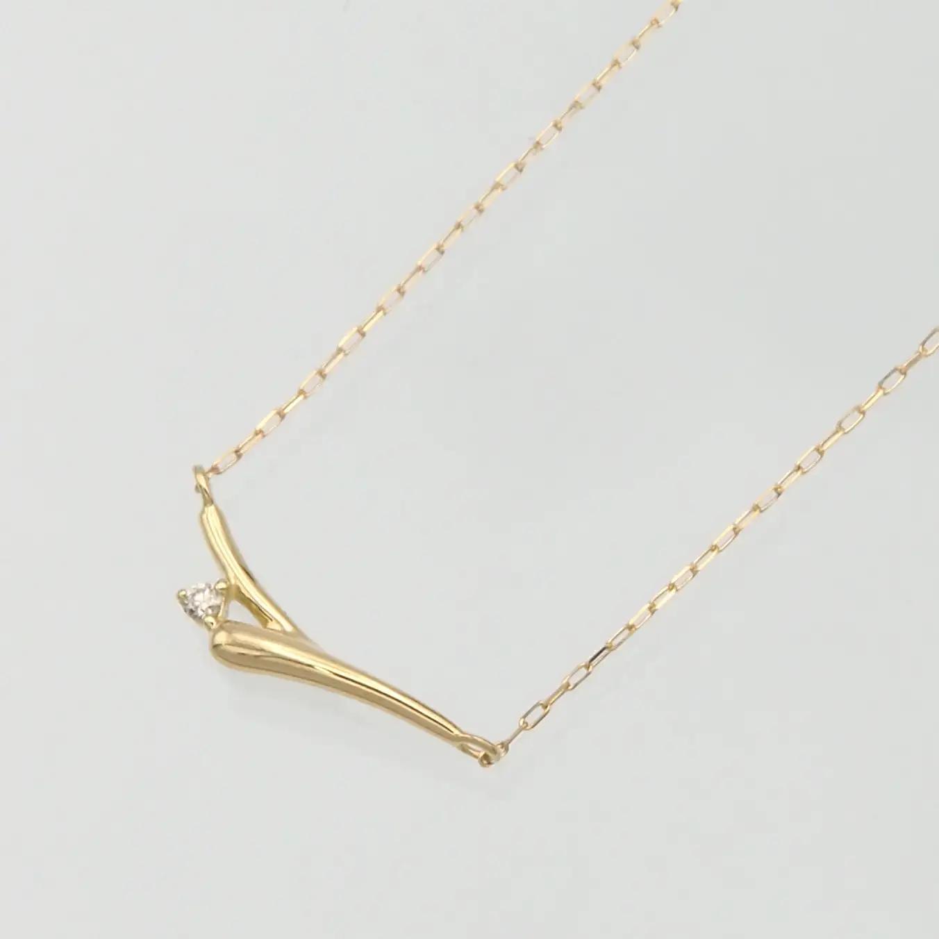 K18 0.01ct ダイヤモンド ペンダントネックレス HH-019748 SWBT014-k18