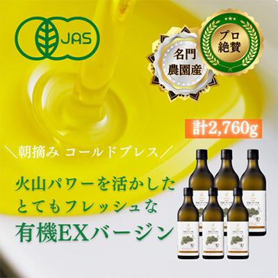 ふるさと納税 袋井市 有機栽培 朝摘み シチリア産エキストラバージンオリーブオイル 6本　2026年8月中旬より順次発送