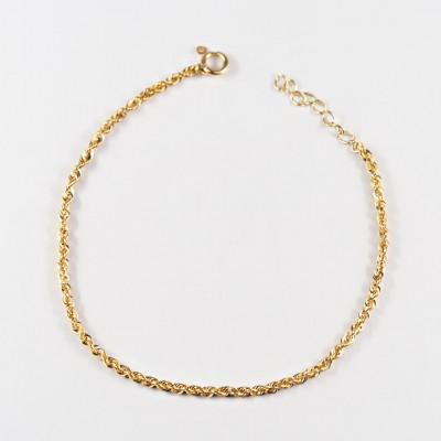 ふるさと納税 山梨県 【山梨県】【ジュエリー】K18 shiny rope/シャイニーロープ ブレスレット |  | 01