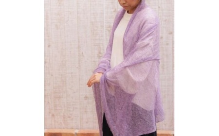 ストール 麻エアリーニットストール ( 藤 ) | レディース ニット