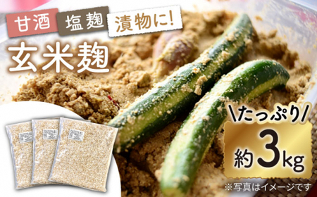 農薬不使用 玄米麹 （乾燥米麹） 九州産 約3kg〈川添酢造有限会社〉 [CDN062] 麹 米 玄米 手作り発酵 味噌 発芽玄米 有機玄米 発酵 味噌  麹 米 玄米 手作り 発芽玄米 有機玄米 麹