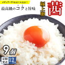 【ふるさと納税】【定期便12回】 高級品質! 箱庭たまご 「茜」 9個｜ たまご 卵 高級 定期便 特産品 栃木県 真岡市 送料無料 高級卵 玉子 卵かけご飯 生卵 たまごかけ