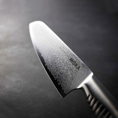 ふるさと納税 関市 MOKA ダマスカス 三徳包丁 〜オールステンレス 一体型 にぎりやすい 女性向け 洗いやすい |  | 01