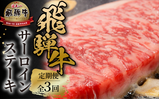 飛騨牛 定期便 全3回 毎月 サーロインステーキ 400g 200g×2枚 霜降り 冷凍 真空パック ｜ 3回定期便 飛騨牛 定期便 牛肉 定期便 定期便 肉 定期便 牛肉 飛騨牛 ステーキ 飛騨牛 サーロインステーキ 牛肉 ステーキ ステーキ サーロイン ステーキ肉 飛騨牛 サーロイン 毎月 お届け 食べ比べ 和牛 黒毛和牛 国産牛 飛騨牛 牛肉 世界遺産 白川郷 [MZ109]